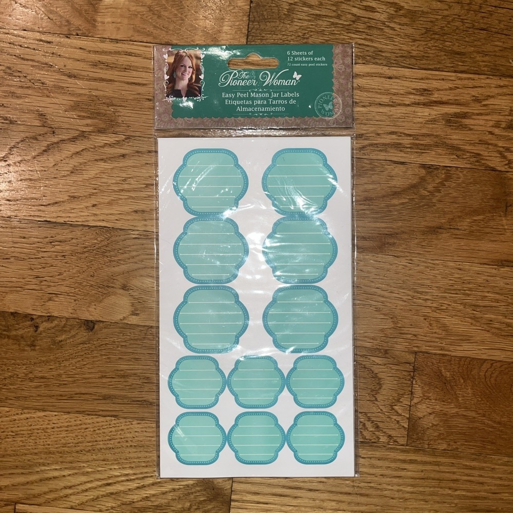 The Pioneer Woman Mason Spice Jar Labels New In Package 72 Count